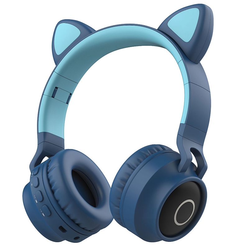 Gift Foldozható bluetooth gyermekek vezetve macskafülhallgató
